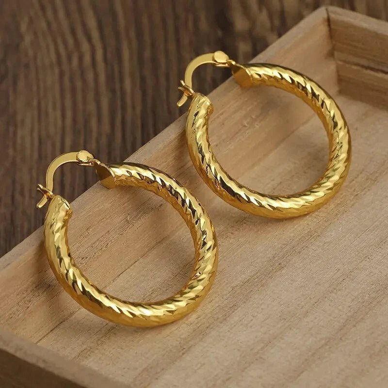 Gold Creolen Groß