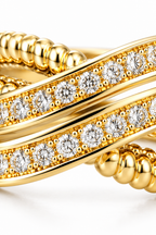 Geschwungener Ring Gold