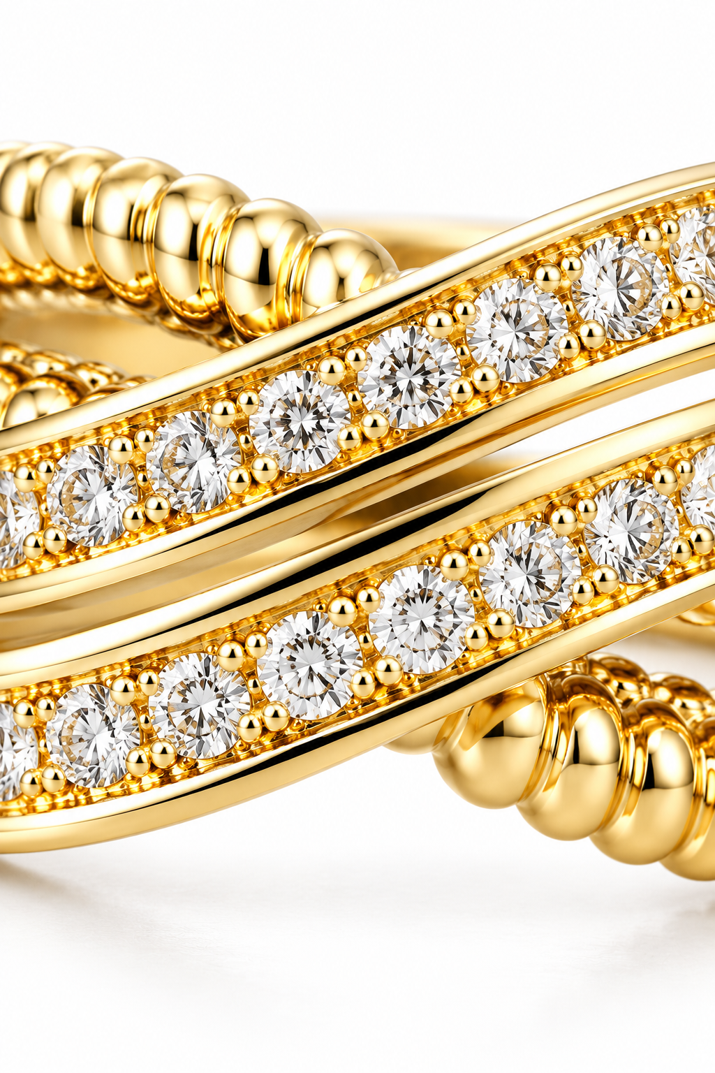 Geschwungener Ring Gold