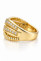 Geschwungener Ring Gold