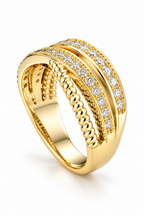 Geschwungener Ring Gold