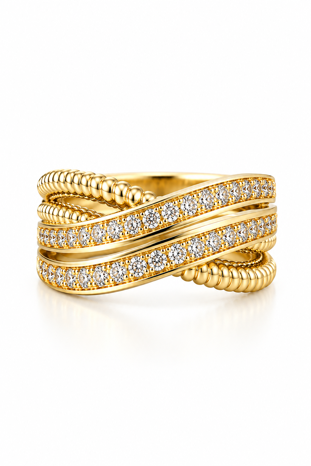 Geschwungener Ring Gold