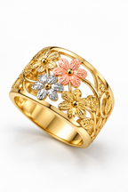 Gold Silber Enamel