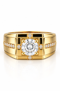 Siegelring Gold & Silber mit Zirkonia Stein