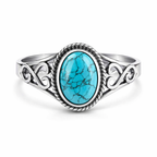 Türkiser Naturstein Ring