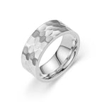 Gehämmerte Ring Silber Gold