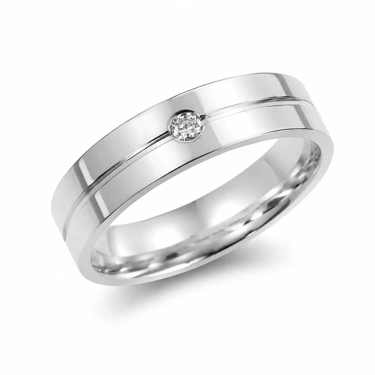 Scharfer Silberring