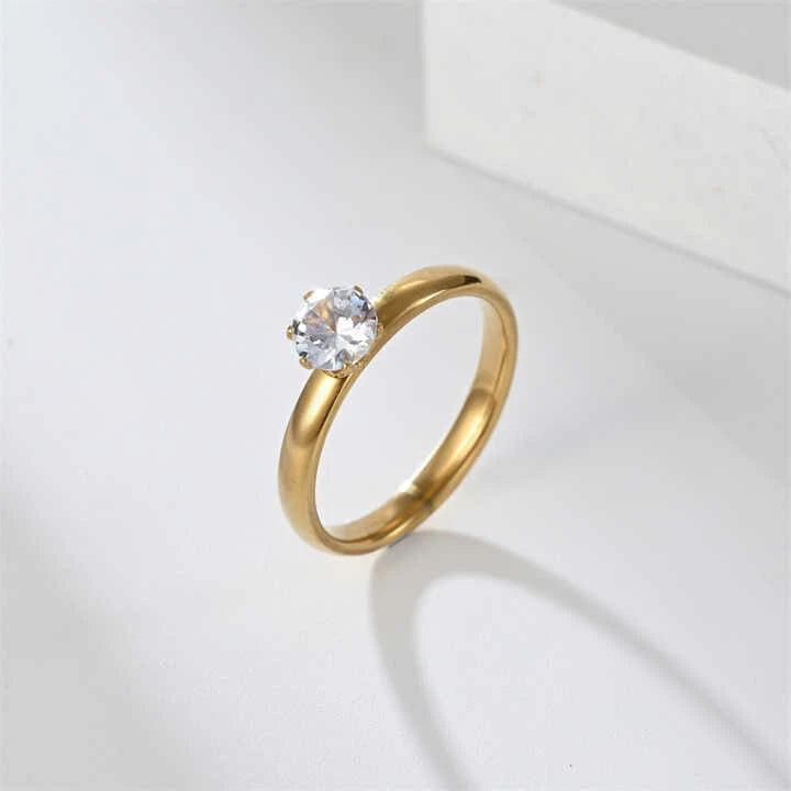 Zirkonia Einzeln Gold Silber