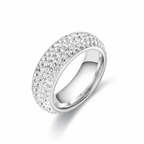 Edelstahl Ring mit Zirkonia